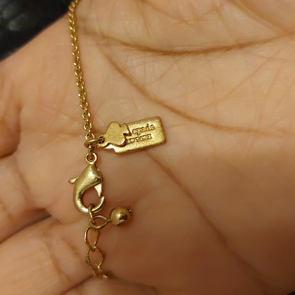 Kate Spade Spot The Spade Charm Pendant Necklace - Picture 4 of 4